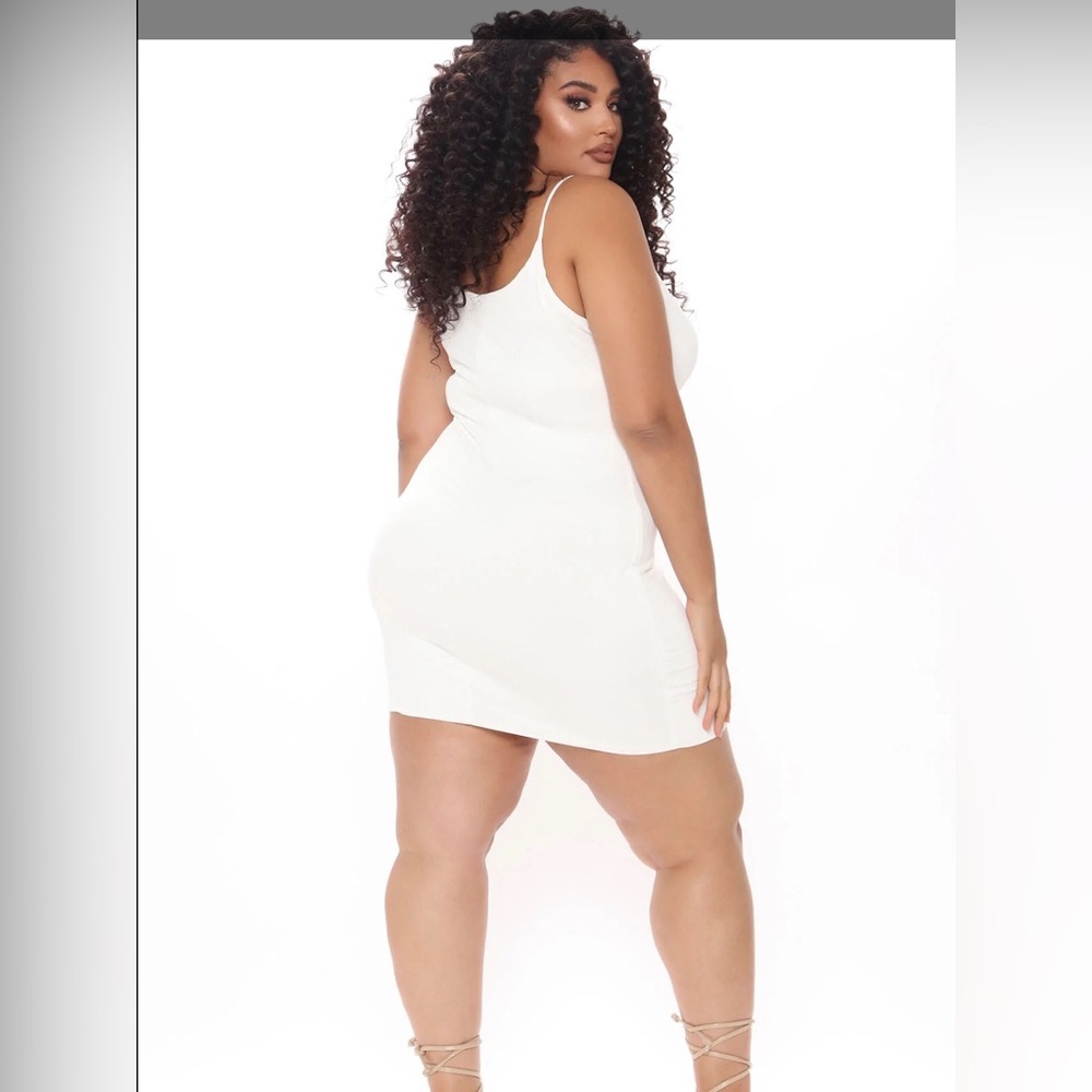 Plus size Fashion Nova 3x white mini dress
